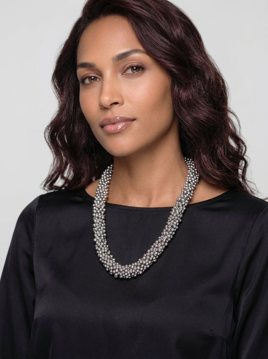 Vidya – Multicolor Oxidized Statement Necklace