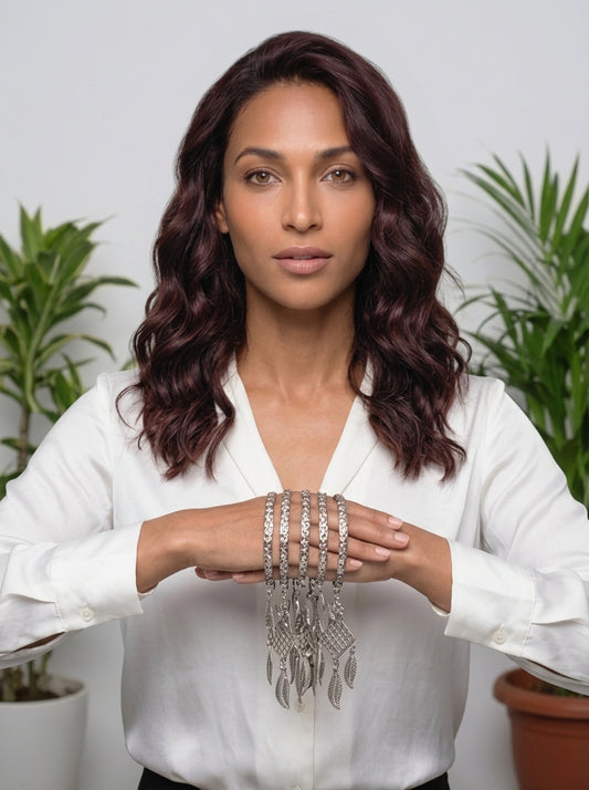 Kiran – Charm Bangle Stack (Set of 4)