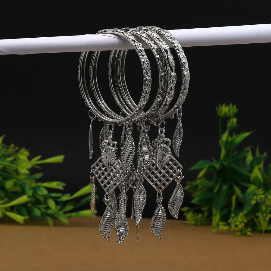 Kiran – Charm Bangle Stack (Set of 4)